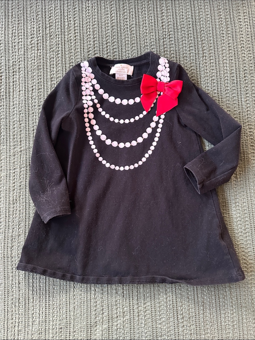 kate spade Toddler Pearl and Bow Dress, 2T